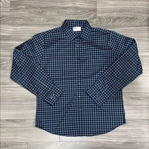 Sperry Men's Blue Plaid Button Down Shirt